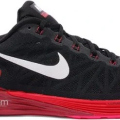 Nike Lunarglide 6 Black Gym Red Marathon Running Shoes/Sneakers 654433-006