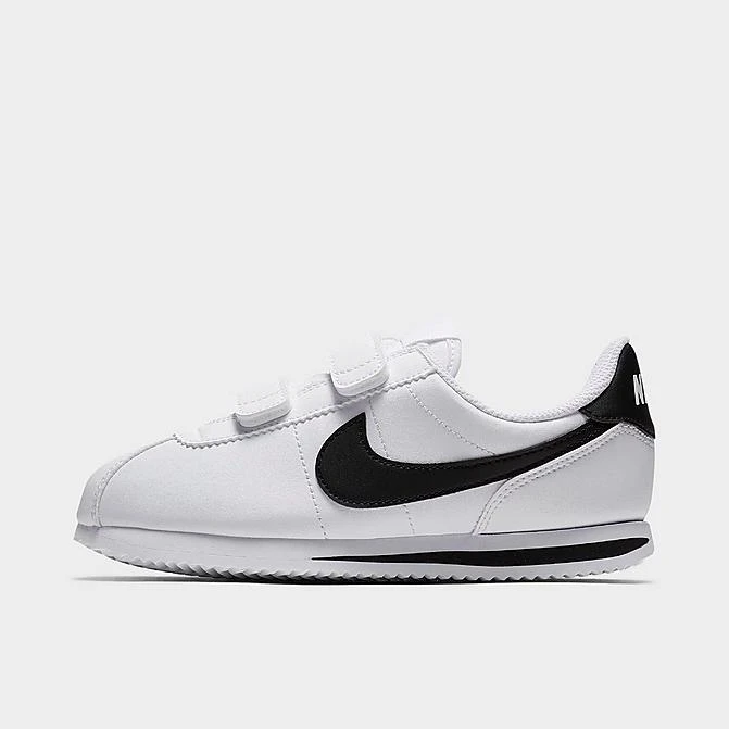 Boys' Little Kids' Nike Cortez Basic SL Casual Shoes White/Black - 904767 102