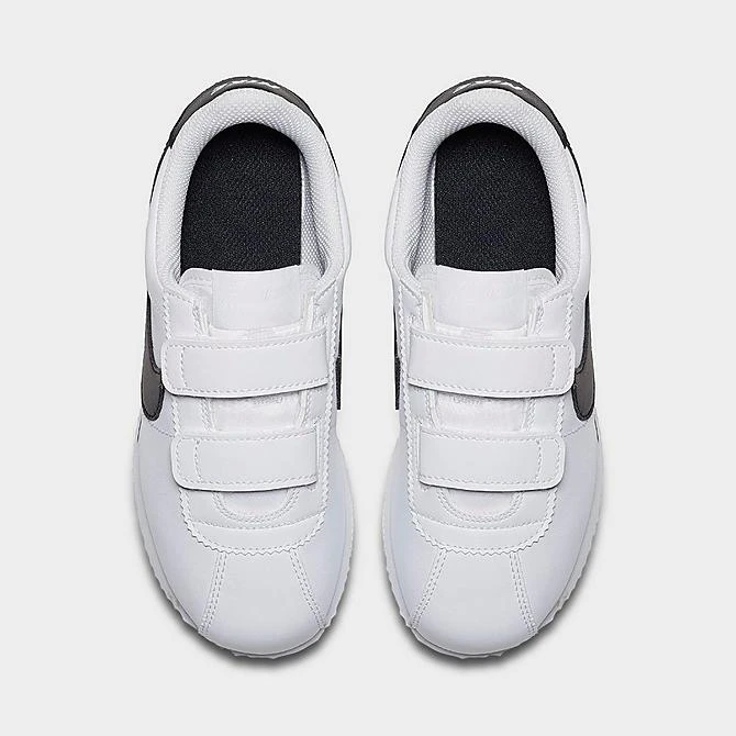 Boys' Little Kids' Nike Cortez Basic SL Casual Shoes White/Black - 904767 102 - Image 5