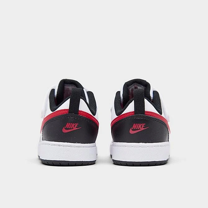 Kids' Toddler Nike Court Borough Low 2 Casual Shoes White/University Red/Black - BQ5453 110 - Image 4