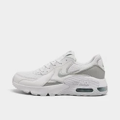Women's Nike Air Max Excee Casual Shoes White/Metallic Platinum/White - CD5432 121