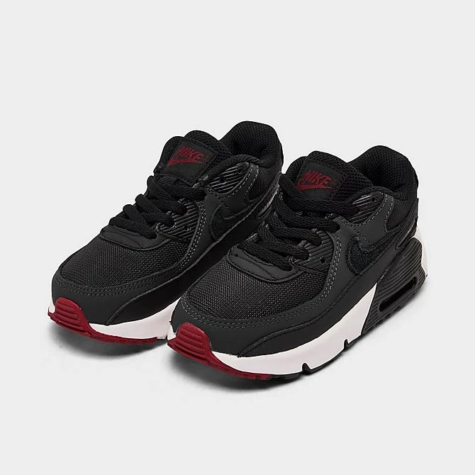 Kids' Toddler Nike Air Max 90 Casual Shoes Anthracite/Black/Team Red/Summit White - CD6868 022 - Image 2
