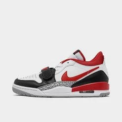 Nike Men's Air Jordan Legacy 312 Low Off-Court Shoes White/Fire Red/Black/Wolf Grey - CD7069 160