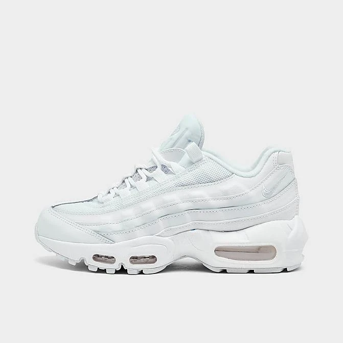 Big Kids' Nike Air Max 95 Recraft Casual Shoes White/White/White - CJ3906 100