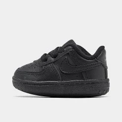 Infant Nike Air Force 1 Crib Casual Shoes Black/Black/Black - CK2201 001