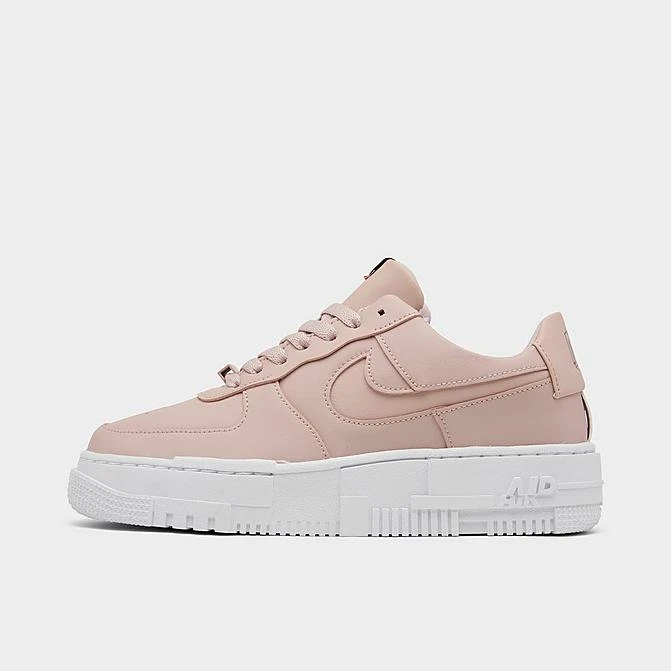 Women's Nike Air Force 1 Pixel Casual Shoes Particle Beige/Particle Beige/Black - CK6649 200