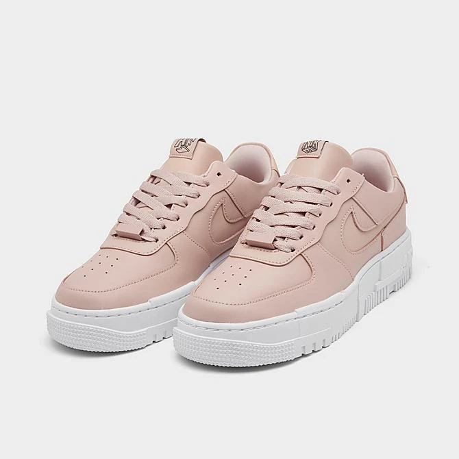 Women's Nike Air Force 1 Pixel Casual Shoes Particle Beige/Particle Beige/Black - CK6649 200 - Image 2