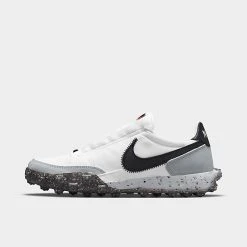 Women's Nike Waffle Racer Crater Casual Shoes Summit White/Black/Photon Dusk - CT1983 104