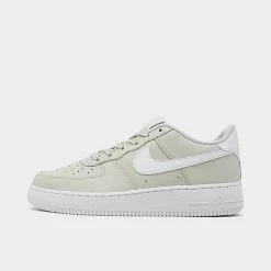 Big Kids' Nike Air Force 1 Low Casual Shoes Light Bone/White - CT3839 001