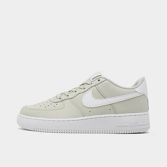 Big Kids' Nike Air Force 1 Low Casual Shoes Light Bone/White - CT3839 001