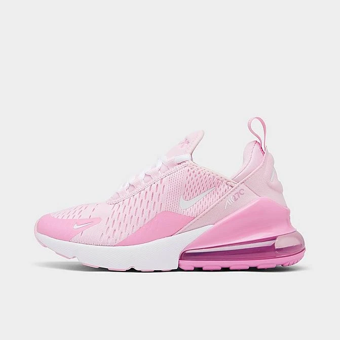 Girls' Big Kids' Nike Air Max 270 Casual Shoes Pink Foam/White/Pink Rise - CV9645 600