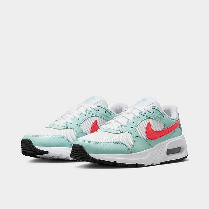 Women's Nike Air Max SC Casual Shoes White/Jade Ice/Black/Light Fusion Red - CW4554 115 - Image 2