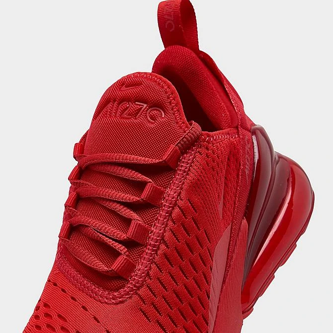 Big Kids' Nike Air Max 270 Casual Shoes University Red/University Red/Black - CW6987 600 - Image 3