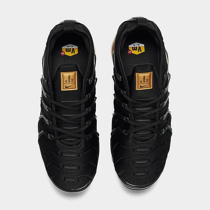 Nike Air VaporMax Plus Running Shoes Black/Metallic Gold - CW7299 001 - Image 5
