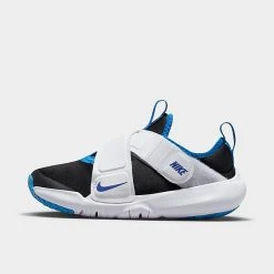 Little Kids' Nike Flex Advance Running Shoes Black/White/Stadium Green/Deep Royal Blue - CZ0186 009