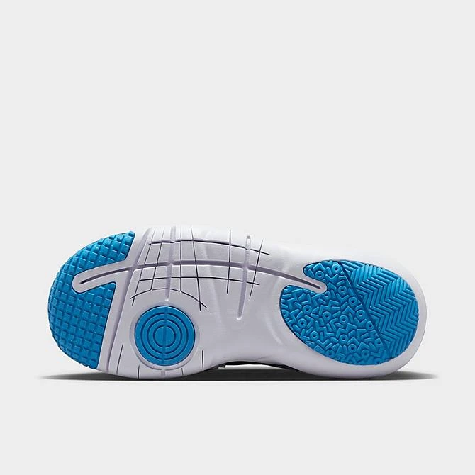 Little Kids' Nike Flex Advance Running Shoes Black/White/Stadium Green/Deep Royal Blue - CZ0186 009 - Image 6