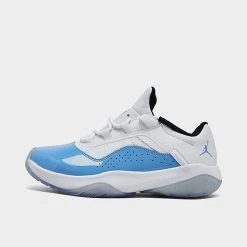 Nike Big Kids' Air Jordan 11 CMFT Low Casual Shoes White/University Blue/Black - CZ0907 114