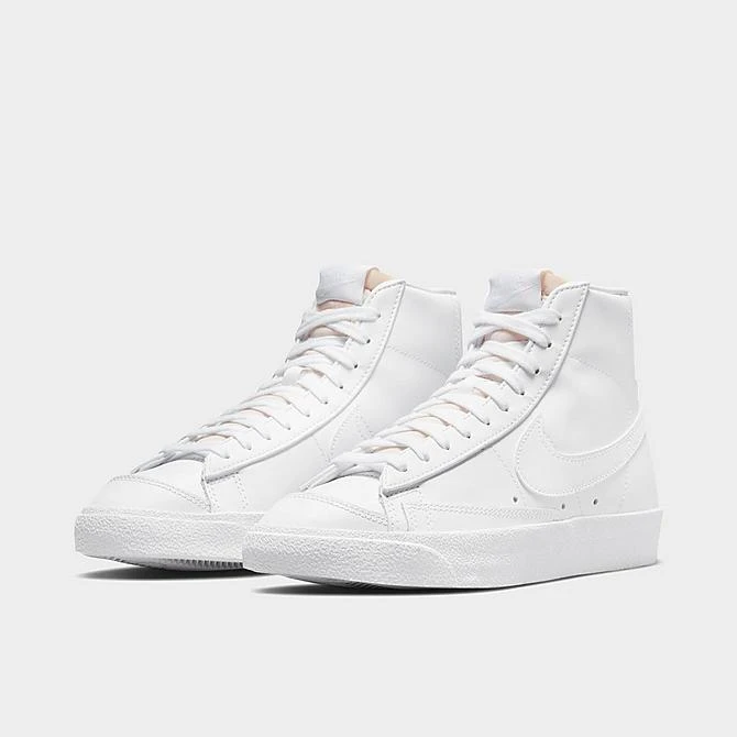 Women's Nike Blazer Mid '77 Casual Shoes White/White/White/Black - CZ1055 117 - Image 2