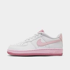Girls' Little Kids Nike Force 1 Casual Shoes White/Pink Foam/Elemental Pink - CZ1685G 107
