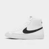 Big Kids' Nike Blazer Mid '77 Casual Shoes White/Team Orange/Black - DA4086 100