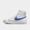 Big Kids' Nike Blazer Mid '77 Casual Shoes White/Game Royal/Pure Platinum - DA4086 113
