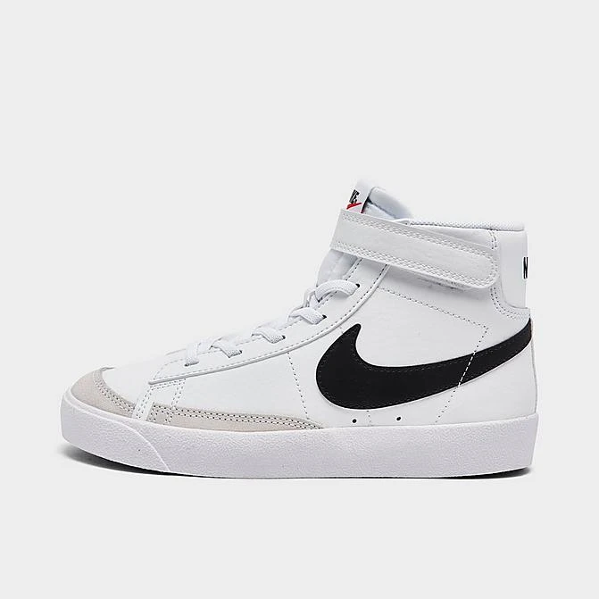 Little Kids' Nike Blazer Mid '77 Hook-and-Loop Casual Shoes White/Team Orange/Black - DA4087 100