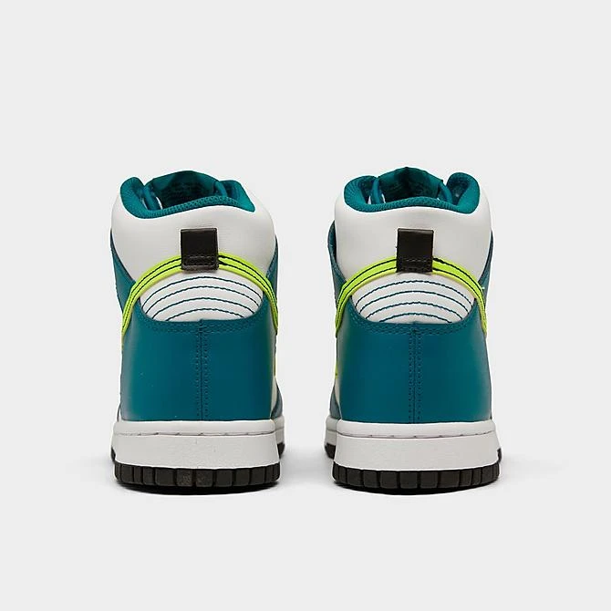 Big Kids' Nike Dunk High Casual Shoes White/Volt/Bright Spruce/Black - DB2179 109 - Image 4