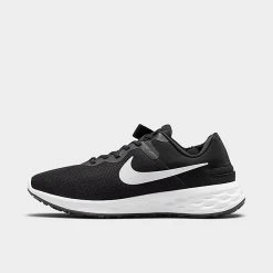 Men's Nike Revolution 6 FlyEase Next Nature Running Shoes Black/Iron Grey/White - DC8992 003