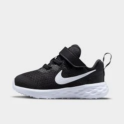 Kids' Toddler Nike Revolution 6 Casual Shoes Black/White/Dark Smoke Grey - DD1094 003