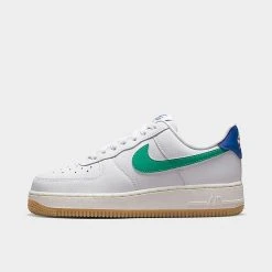 Women's Nike Air Force 1 Low Casual Shoes White/Stadium Green/Game Royal/Sanddrift/Sail/Gum Light Brown - DD8959 110