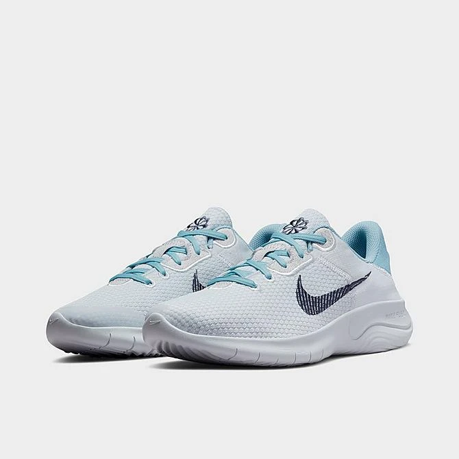 Nike Flex Experience Run 11 Running Shoes Pure Platinum/Thunder Blue/Worn Blue - DD9284 006 - Image 2
