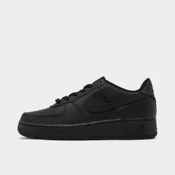 Big Kids' Nike Air Force 1 Low Casual Shoes Black/Black - DH2920 001
