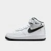 Big Kids' Nike Air Force 1 MId '07 LE Casual Shoes White/Black/White - DH2933 103