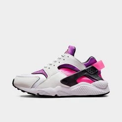 Women's Nike Air Huarache Casual Shoes White/Hyper Pink/Vivid Purple/Black - DH4439 109