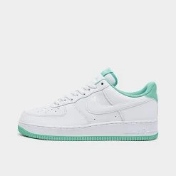 Men's Nike Air Force 1 Low Casual Shoes White/White/Light Menta - DH7561 107