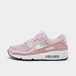 Women's Nike Air Max 90 Casual Shoes Barely Rose/Summit White/Pink Oxford - DH8010 600