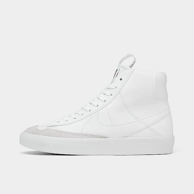 Big Kids' Nike Blazer Mid '77 SE Casual Shoes White/White/Black - DH8640 102