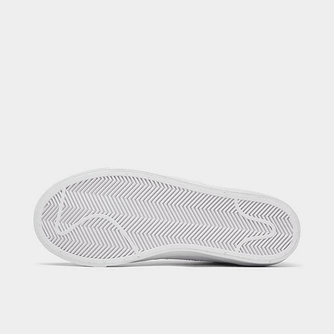 Big Kids' Nike Blazer Mid '77 SE Casual Shoes White/White/Black - DH8640 102 - Image 6