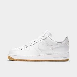 Men's Nike Air Force 1 '07 Gum Casual Shoes White/White/Gum Light Brown - DJ2739 100