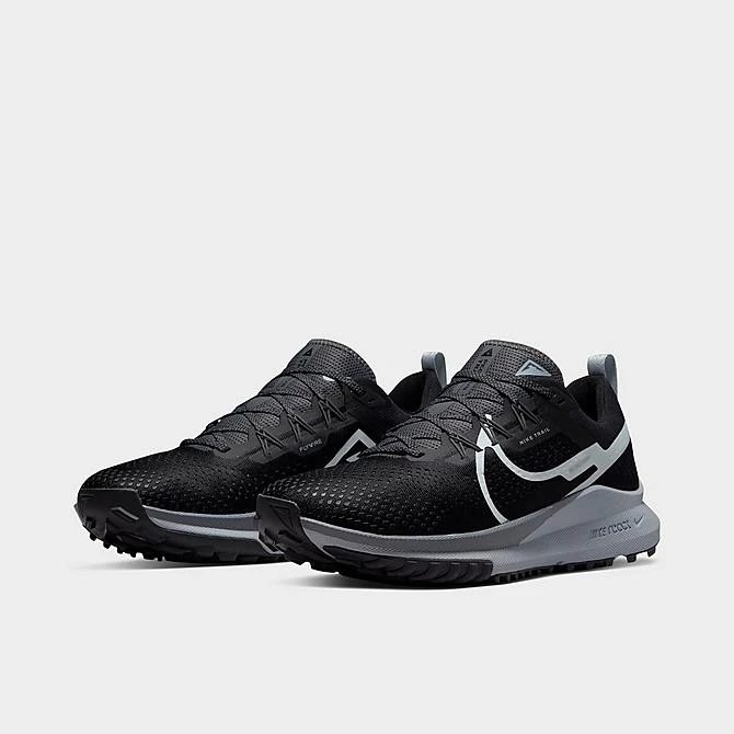Men's Nike Pegasus Trail 4 Running Shoes Black/Dark Grey/Wolf Grey/Aura - DJ6158 001 - Image 2