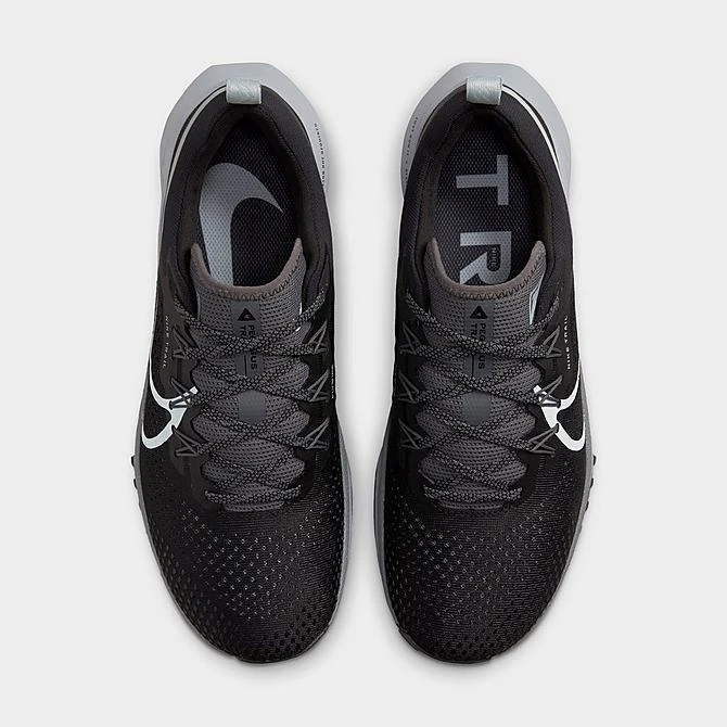 Men's Nike Pegasus Trail 4 Running Shoes Black/Dark Grey/Wolf Grey/Aura - DJ6158 001 - Image 5