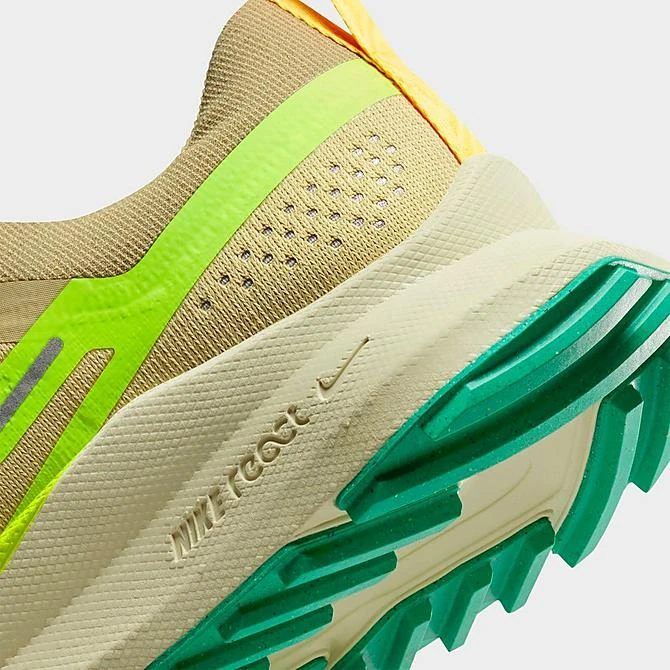 Women's Nike React Pegasus Trail 4 Trail Running Shoes Team Gold/Volt/Baltic Blue/Stadium Green/Picante Red - DJ6159 700 - Image 3
