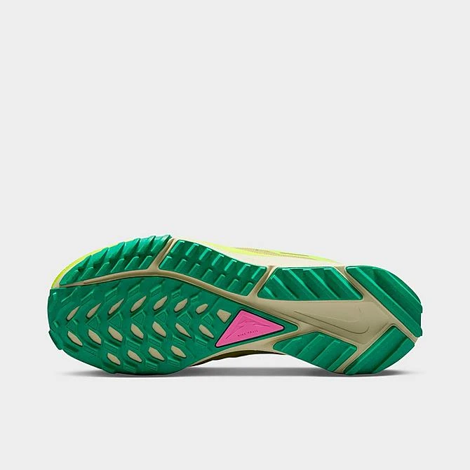 Women's Nike React Pegasus Trail 4 Trail Running Shoes Team Gold/Volt/Baltic Blue/Stadium Green/Picante Red - DJ6159 700 - Image 6