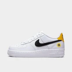 Big Kids’ Nike Air Force 1 LV8 Have A Nike Day Casual Shoes White/Black/Dark Sulfur - DM0983 100