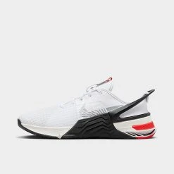 Women's Nike Metcon 8 Flyease Training Shoes White/Photon Dust/Picante Red/Light Smoke Grey - DO9381 100