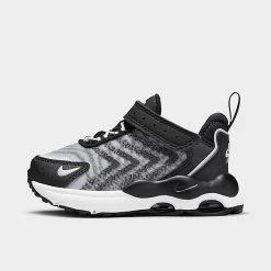 Kids' Toddler Nike Air Max TW Stretch Lace Casual Shoes Black/White/Black/White - DQ0298 001