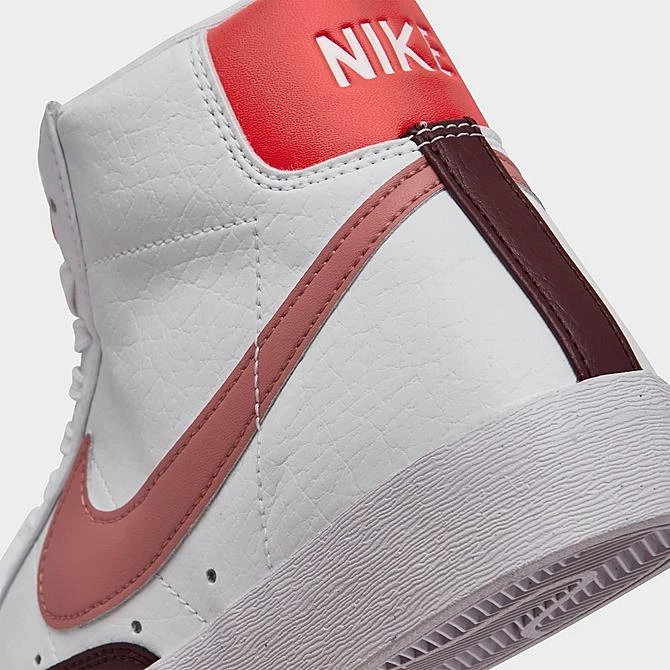 Women's Nike Blazer Mid '77 Next Nature Casual Shoes White/Night Maroon/Siren Red/Red Stardust - DQ4124 105 - Image 3