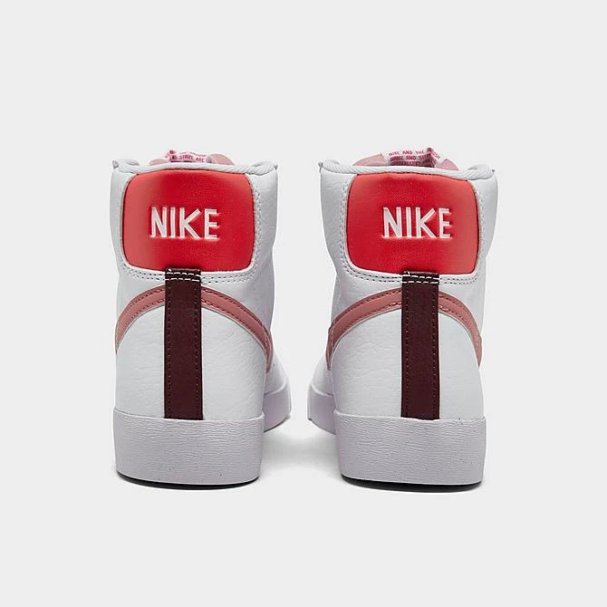 Women's Nike Blazer Mid '77 Next Nature Casual Shoes White/Night Maroon/Siren Red/Red Stardust - DQ4124 105 - Image 4