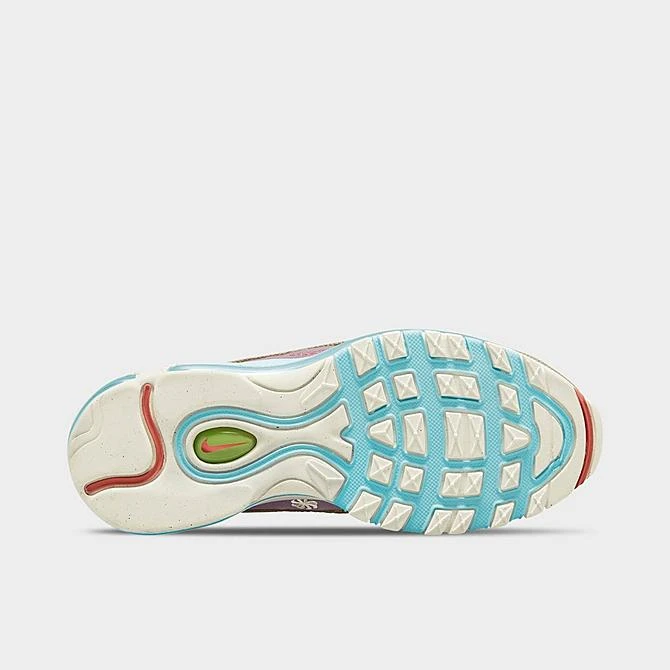 Big Kids' Nike Air Max 97 SE Casual Shoes Copa/Sail/Wheat Grass/Madder Root - DQ4126 400 - Image 3