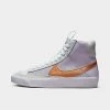 Big Kids' Nike Blazer Mid '77 SE Dance Casual Shoes Grape/Pure Platinum/Violet Frost/Metallic Copper - DQ6084 500